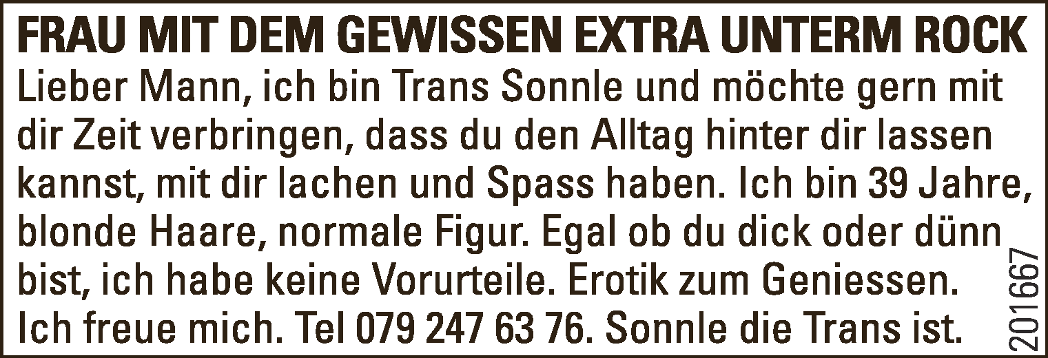 Frau mit gewissen Extras