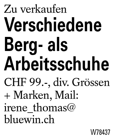 Verschiedene Berg- als Arbeitsschuhe