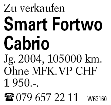 Smart Fortwo Cabrio