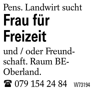 Frau für Freizeit