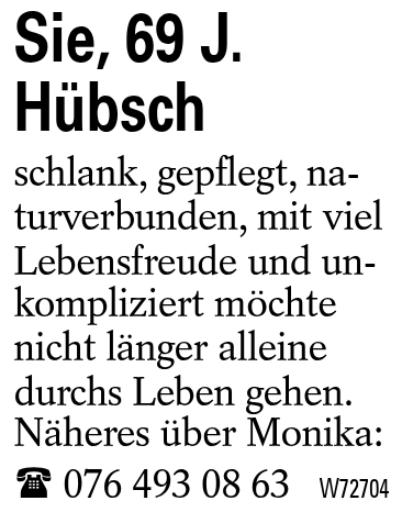 Sie, 69 J. Hübsch