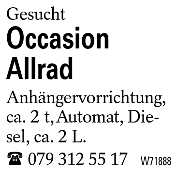 Occasion Allrad