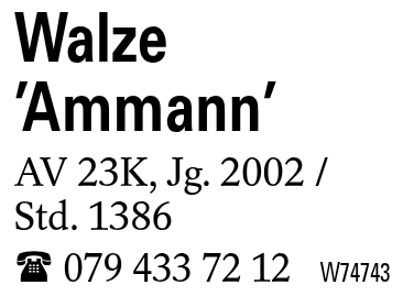 Walze ’Ammann’