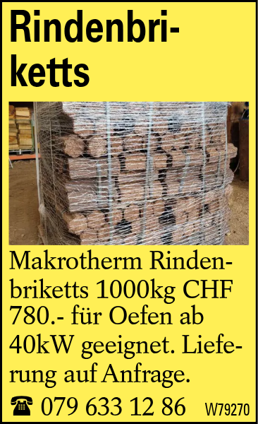 Rindenbriketts