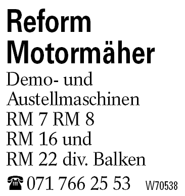 Reform       Motormäher