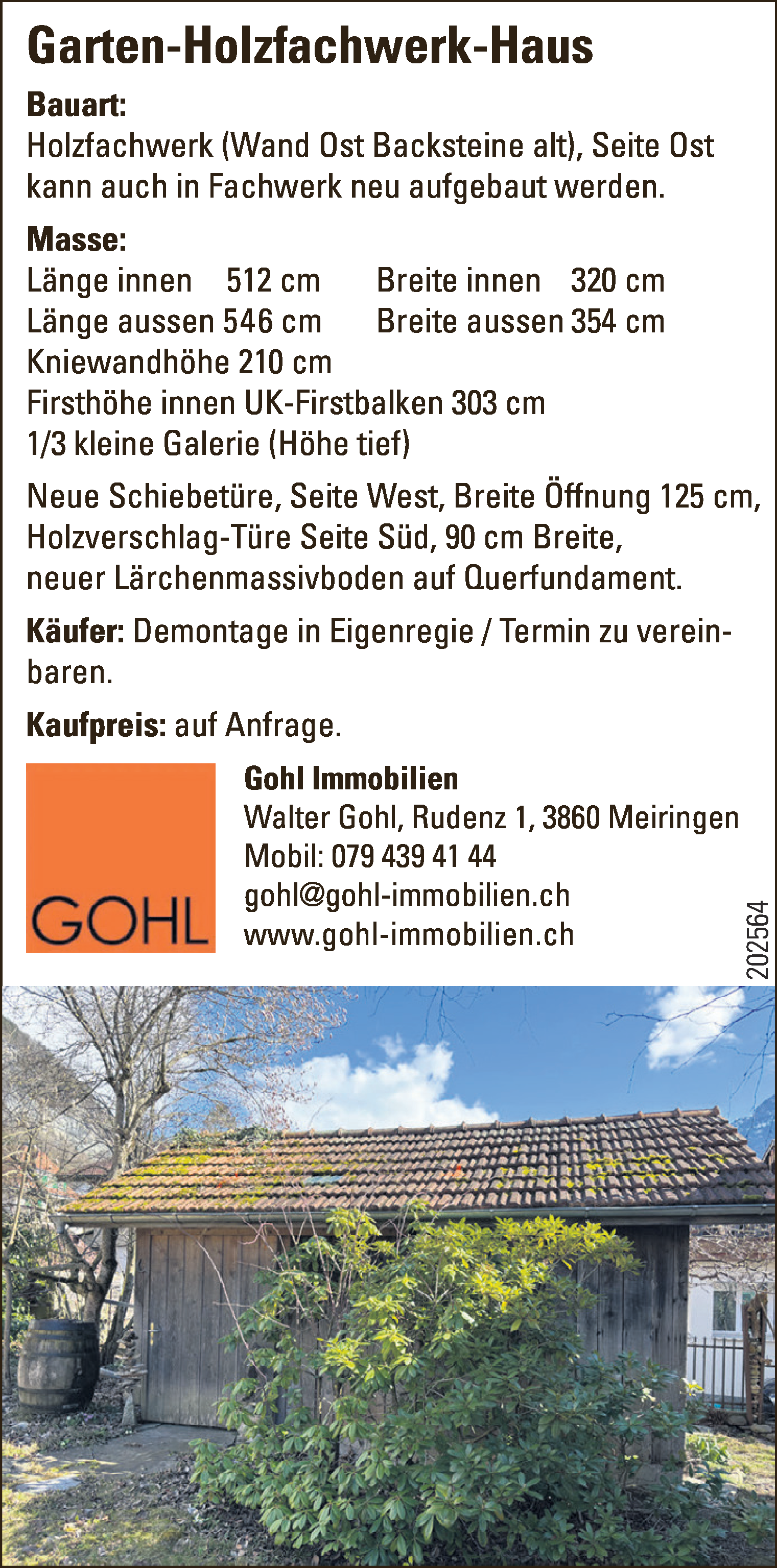 Garten-Holzfachwerk-Haus