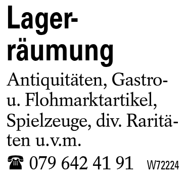 Lager-räumung