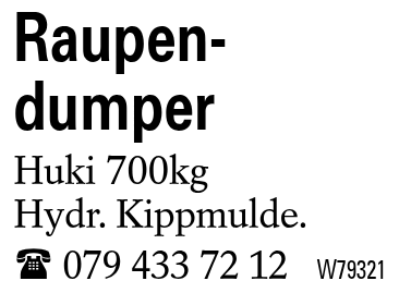 Raupen-dumper