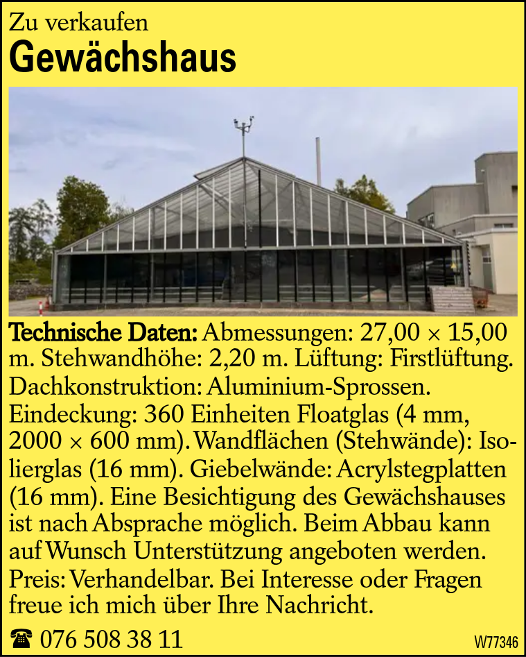 Gewächshaus