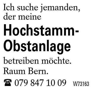 Hochstamm-Obstanlage