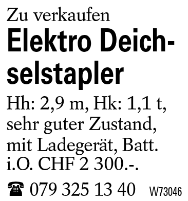 Elektro Deich-selstapler