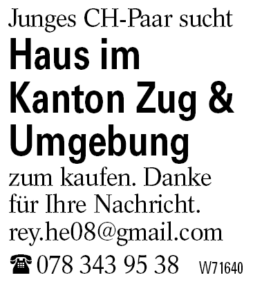 Haus im Kanton Zug & Umgebung