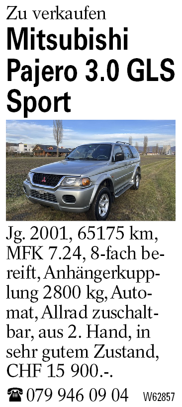 Mitsubishi Pajero 3.0 GLS Sport