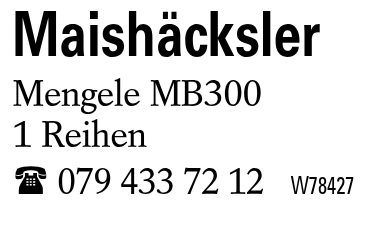 Maishäcksler