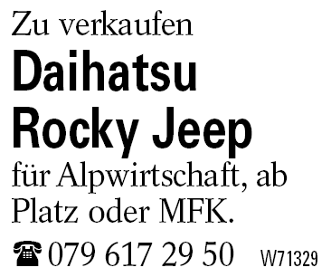 Daihatsu     Rocky Jeep