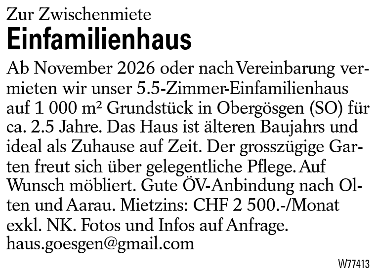 Einfamilienhaus