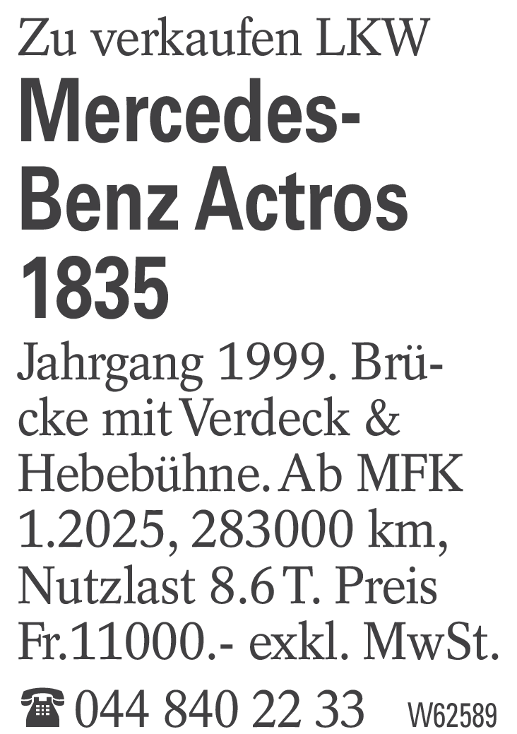 Mercedes-Benz Actros 1835