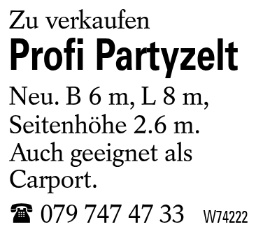 Profi Partyzelt