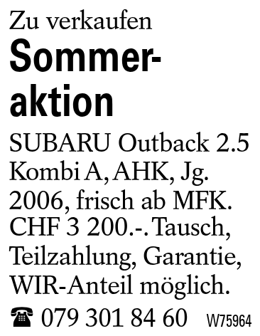 Sommer-aktion