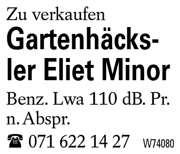 Gartenhäcksler Eliet Minor