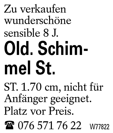 Old. Schimmel St.