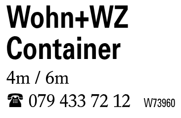 Wohn+WZ Container