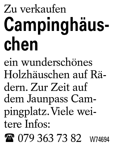 Campinghäuschen