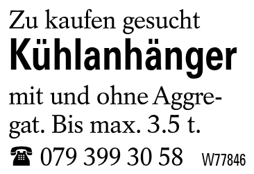 Kühlanhänger