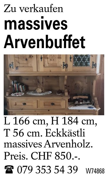 massives Arvenbuffet
