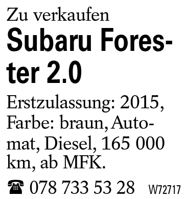 Subaru Forester 2.0