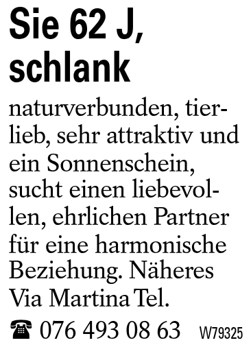 Sie 62 J, schlank