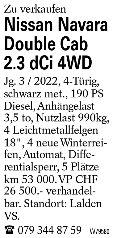 Nissan Navara Double Cab 2.3 dCi 4WD