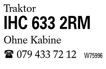 IHC 633 2RM