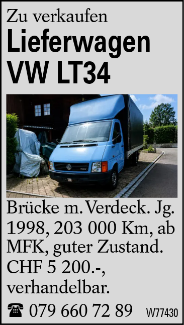Lieferwagen VW LT34