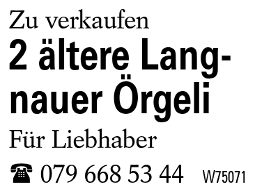 2 ältere Langnauer Örgeli