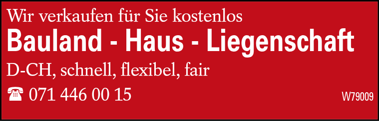 Bauland - Haus - Liegenschaft