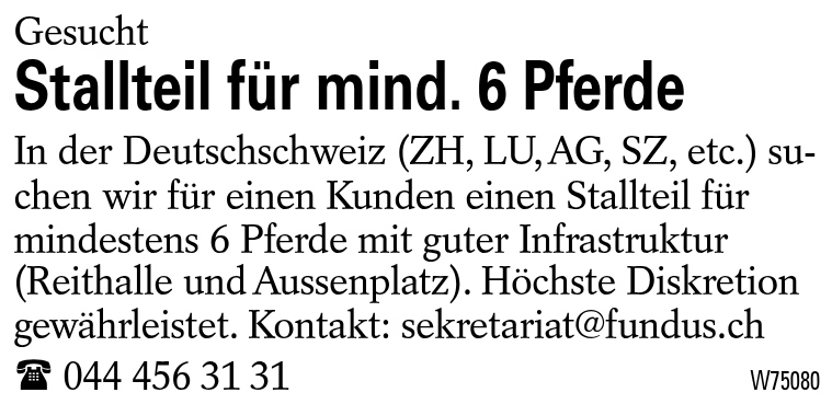 Stallteil für mind. 6 Pferde