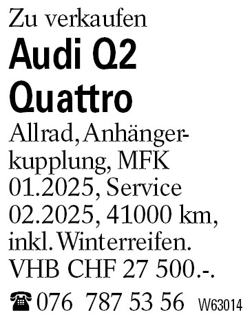 Audi Q2               Quattro