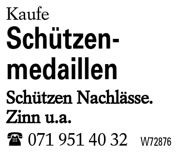 Schützen-          medaillen