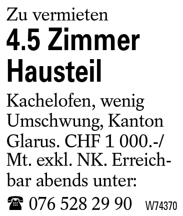 4.5 Zimmer Hausteil
