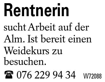 Rentnerin
