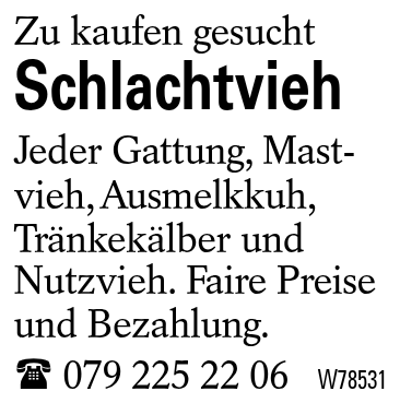Schlachtvieh