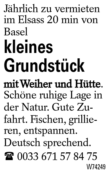 kleines Grundstück