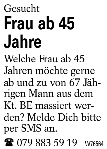 Frau ab 45 Jahre
