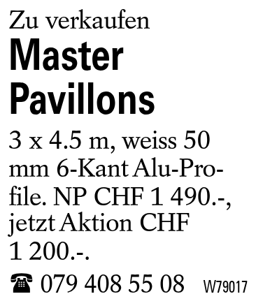 Master Pavillons