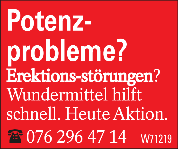 Potenz- probleme?