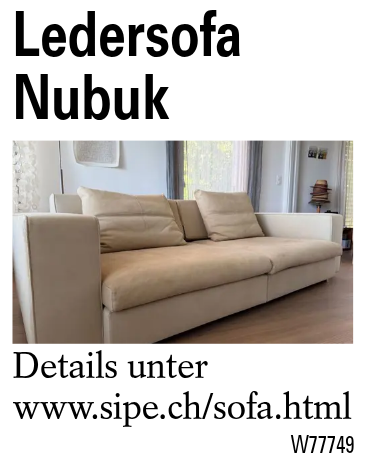 Ledersofa Nubuk