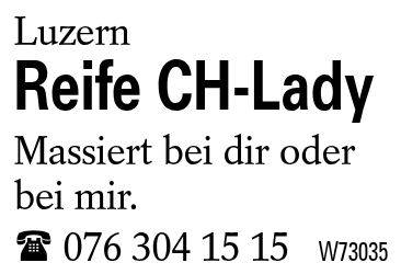 Reife CH-Lady