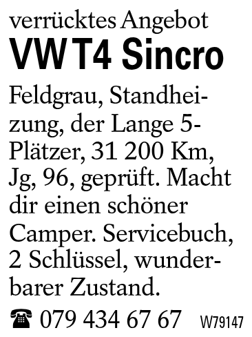 VW T4 Sincro