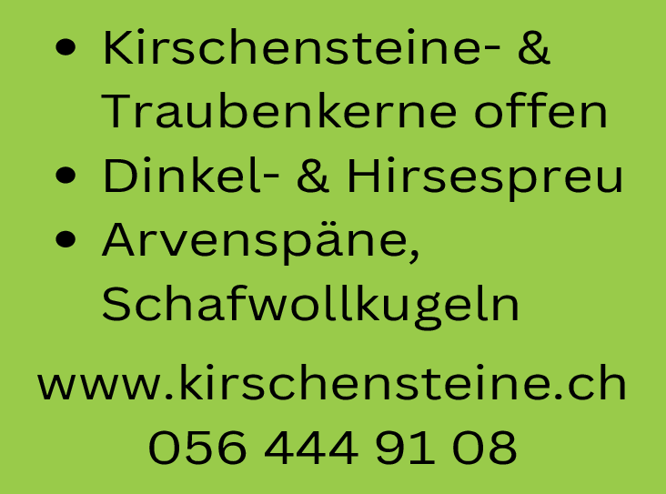 Kirschensteine- & Traubenkerne